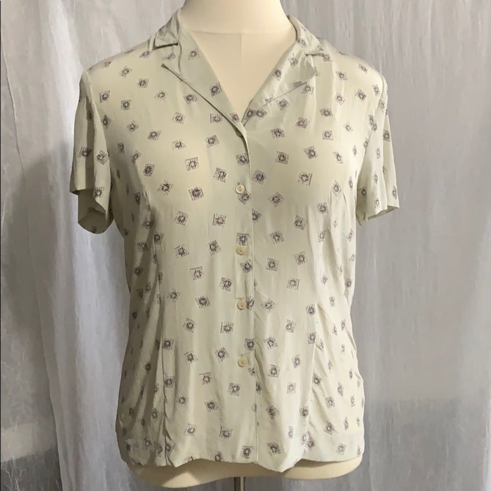Norton Mcnauchton blouse 100% silk size 14